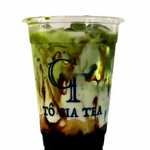 Hình ảnh Matcha sữa tươi trân châu đường đen