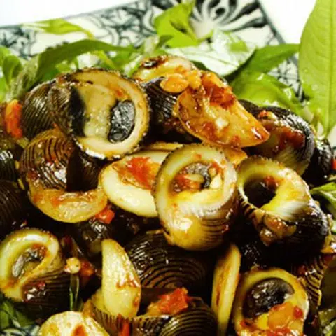Hình ảnh ốc ngựa hấp sả