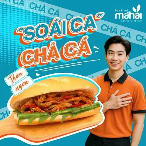 Hình ảnh Bánh mì chả cá Siêu VIp