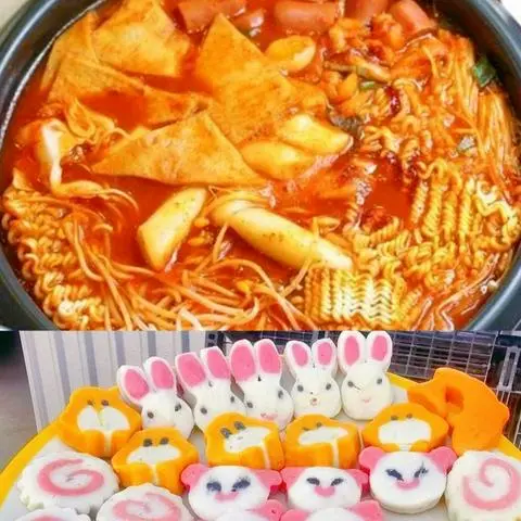 Hình ảnh Lẩu Tokbokki Hàn Quốc Sương Sương (Có 4 Chả Cá Hoạt Hình) - Phần Nhỏ