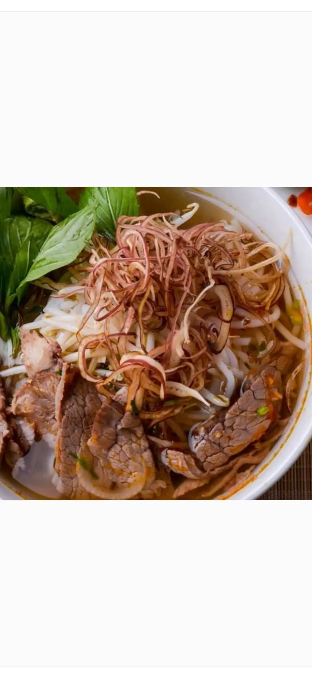 Hình ảnh bún bò nạm 