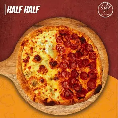 Hình ảnh Half Half Pizza Kích Cỡ 34Cm
