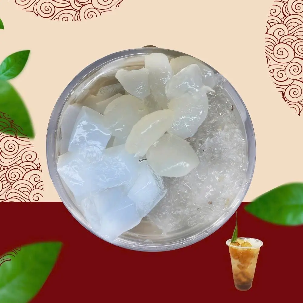Hình ảnh Mủ Trôm Hạt Chai Mix Thạch Dừa + Đác