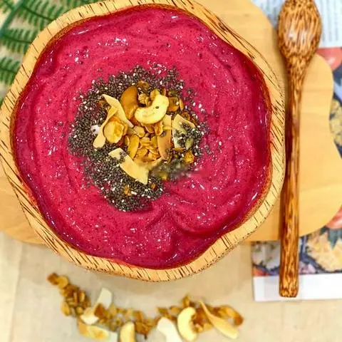 Hình ảnh Pink smoothie bowl - Sinh tố tô Pink
