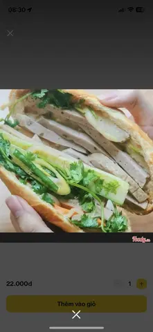 Hình ảnh Bánh mì chả lụa ngon - muối tiêu