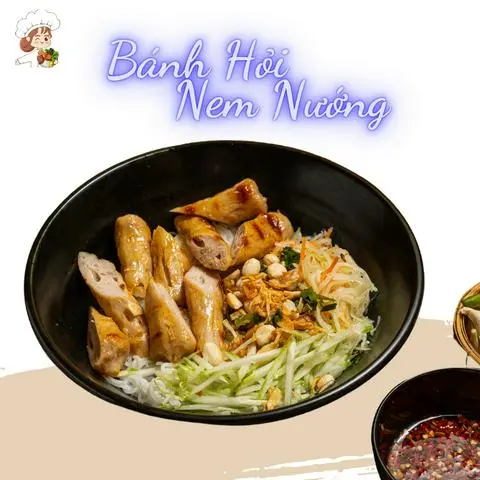 Hình ảnh Bánh Hỏi Nem Nướng