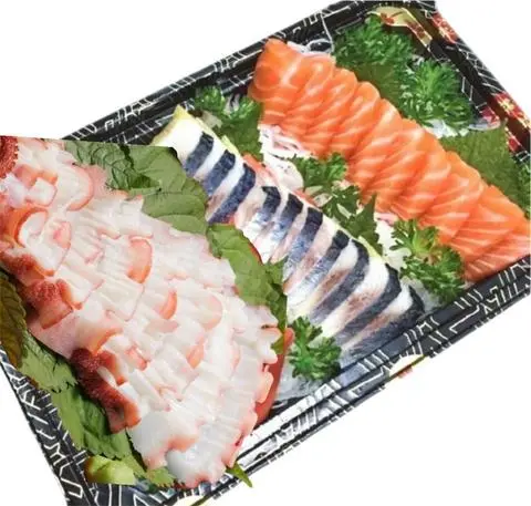 Hình ảnh Combo sashimi 10 cá hồi, 10 cá trích, 10 bạch tuộc