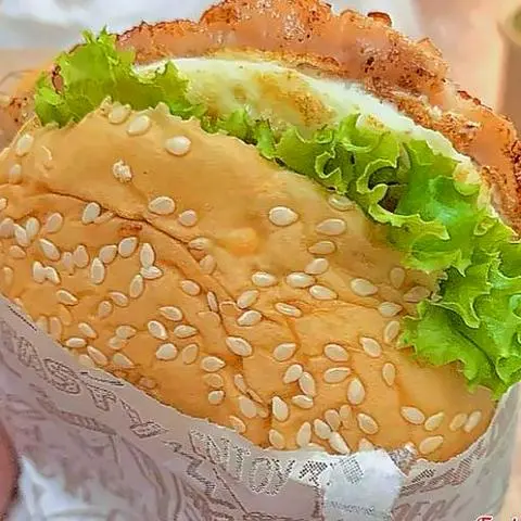 Hình ảnh Burger gà trứng