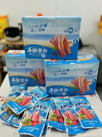 Hình ảnh Hộp Thanh Cua xanh ko cay-20 gói 