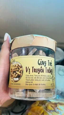 Hình ảnh gừng thẻ vị mật ong - vị truyền thống 