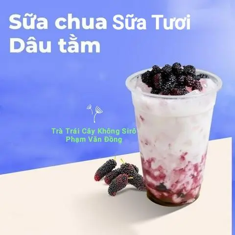 Hình ảnh Sữa Chua Sữa Tươi Lắc Dâu Tằm Ly Lớn 700ml