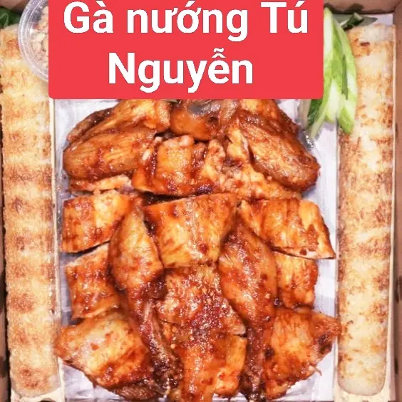 Hình ảnh combo 1 gà nướng sốt muối ớt + 2 ống cơm lam