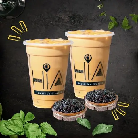 Hình ảnh Combo 2 trà sữa thái đỏ (M) - trân châu đen