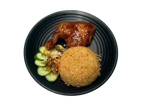 Hình ảnh Cơm Đùi Lớn Sốt Tiêu Đen