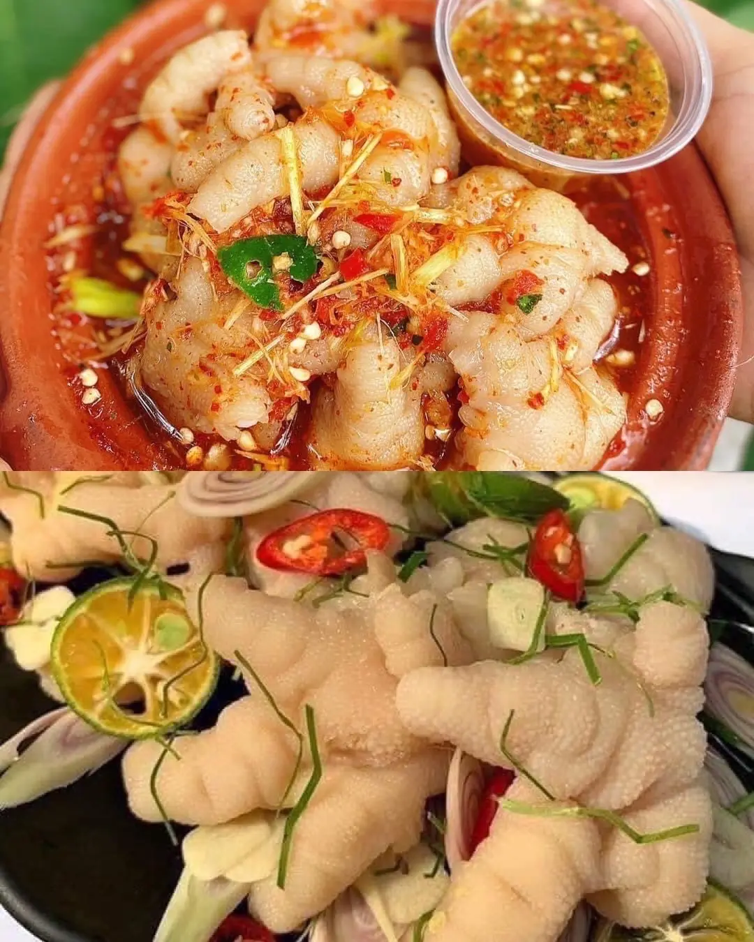 Hình ảnh Combo chân gà rút xương sốt thái vừa + xả tắc vừa+ Tặng sốt thần thánh 