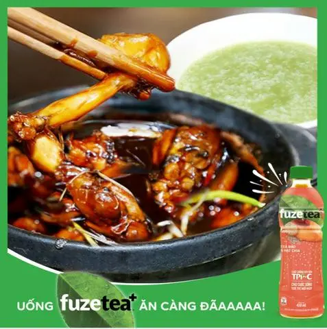 Hình ảnh Cháo Ếch Singapore + 1 chai trà đào chia 450ml