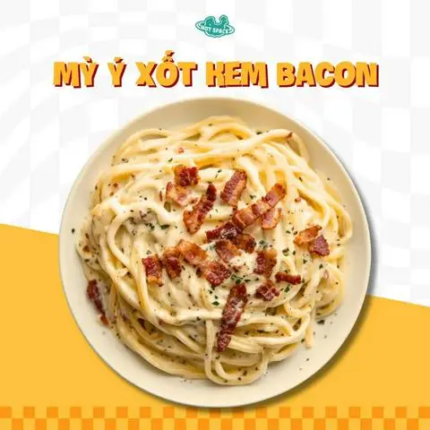 Hình ảnh Mì Ý Xốt Kem Bacon
