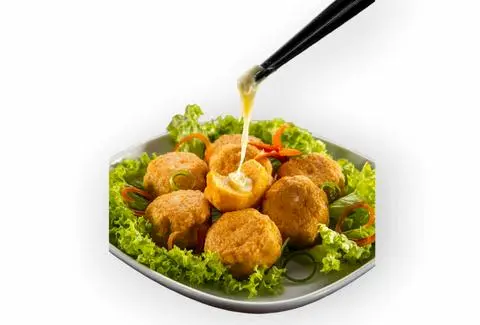 Hình ảnh Cá Viên Nhân Sốt Phô Mai Ngon