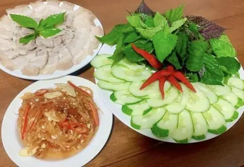 Hình ảnh Thịt luộc mắm thái 200g
