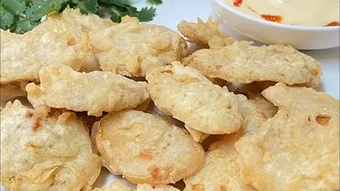 Hình ảnh Nấm đùi gà chiên giòn