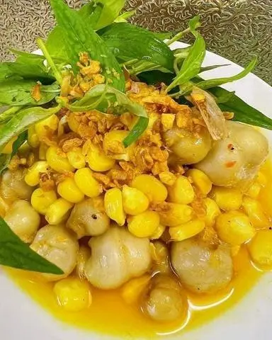 Hình ảnh Răng mực xào trứng muối
