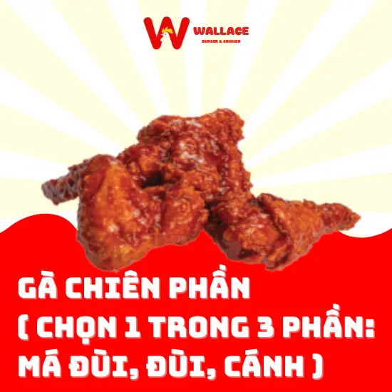Hình ảnh Gà chiên phần (Chọn 1 trong 3)