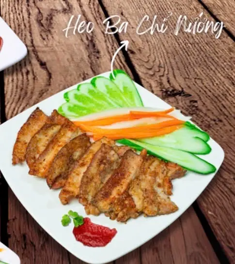Hình ảnh Heo Ba chỉ nướng/ Grilled pork belly