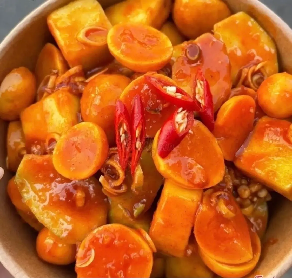 Hình ảnh Trứng non sốt thái