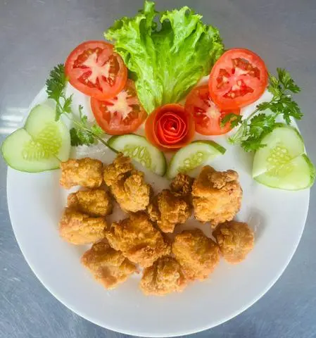 Hình ảnh gà viên chiên popcorn thêm
