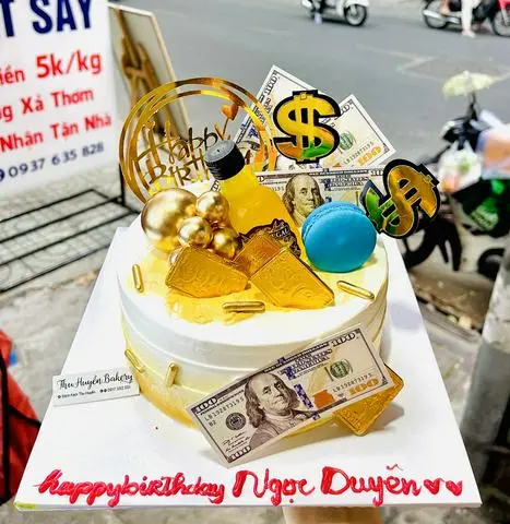 Hình ảnh bánh kem chai ruou