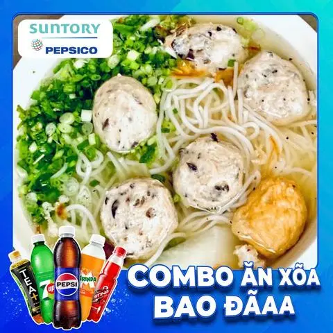 Hình ảnh Combo Bún Mọc ( mọc không )+ nước ngọt SPVB 