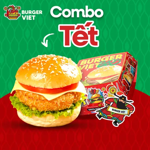 Hình ảnh Burger gà trứng phô mai + Coca