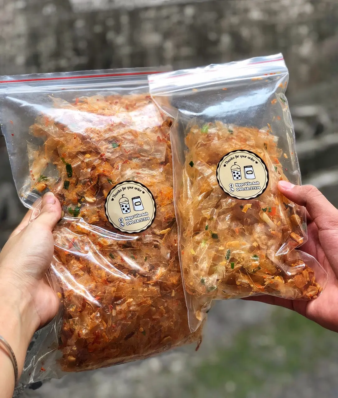Hình ảnh Sate tỏi hành phi