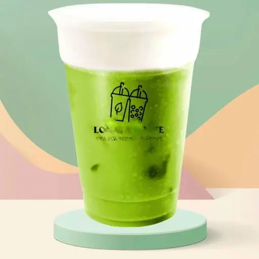 Hình ảnh Trà sữa matcha kem muối hồng