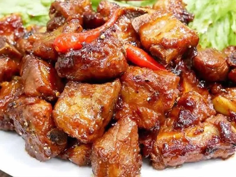 Hình ảnh Sườn chiên mắm tỏi