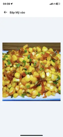 Hình ảnh bắp mỹ xào