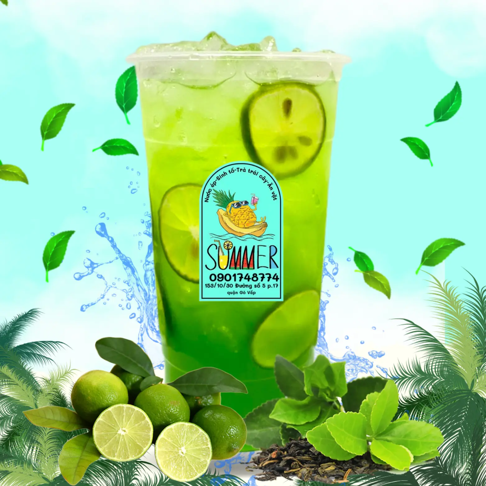 Hình ảnh Nước Chanh Bạc Hà Ly 700ml 