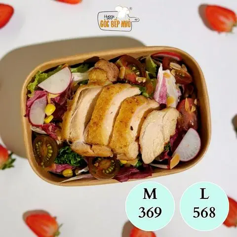 Hình ảnh Salad đùi gà rút xương sous vide - Sous vide chicken thigh