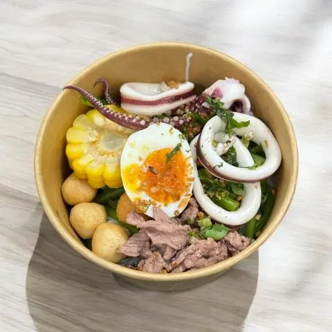 Hình ảnh Bún/ Mì Thái Mực Bò Trứng