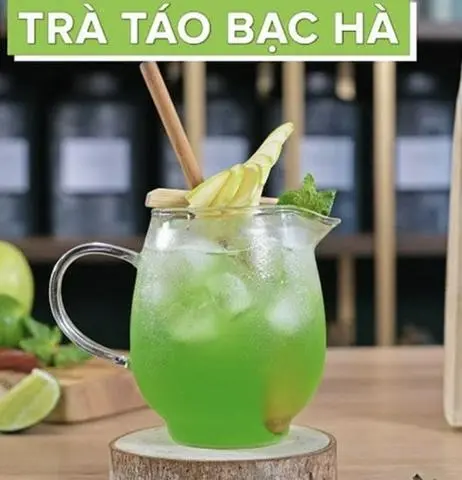 Hình ảnh Trà táo bạc hà 