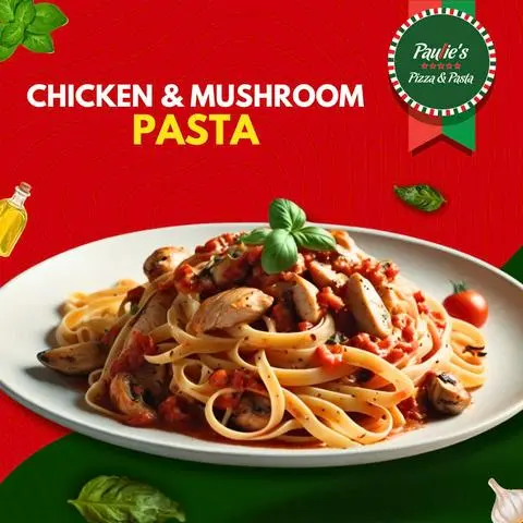 Hình ảnh Mì Ý Gà & Nấm | Chicken & Mushroom Pasta