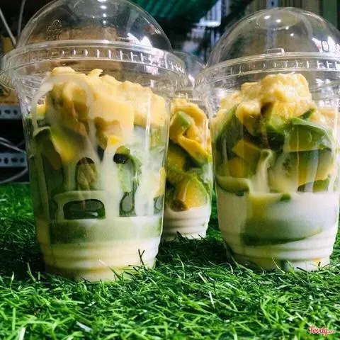 Hình ảnh Combo 2 ly bơ sầu riêng dầm