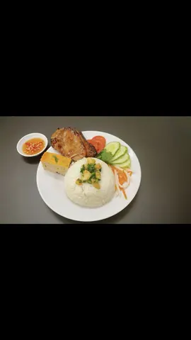 Hình ảnh cơm sườn mắm chưng 1 phần 
