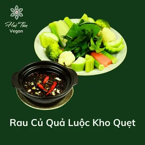Hình ảnh Rau Củ Quả Luộc Kho Quẹt