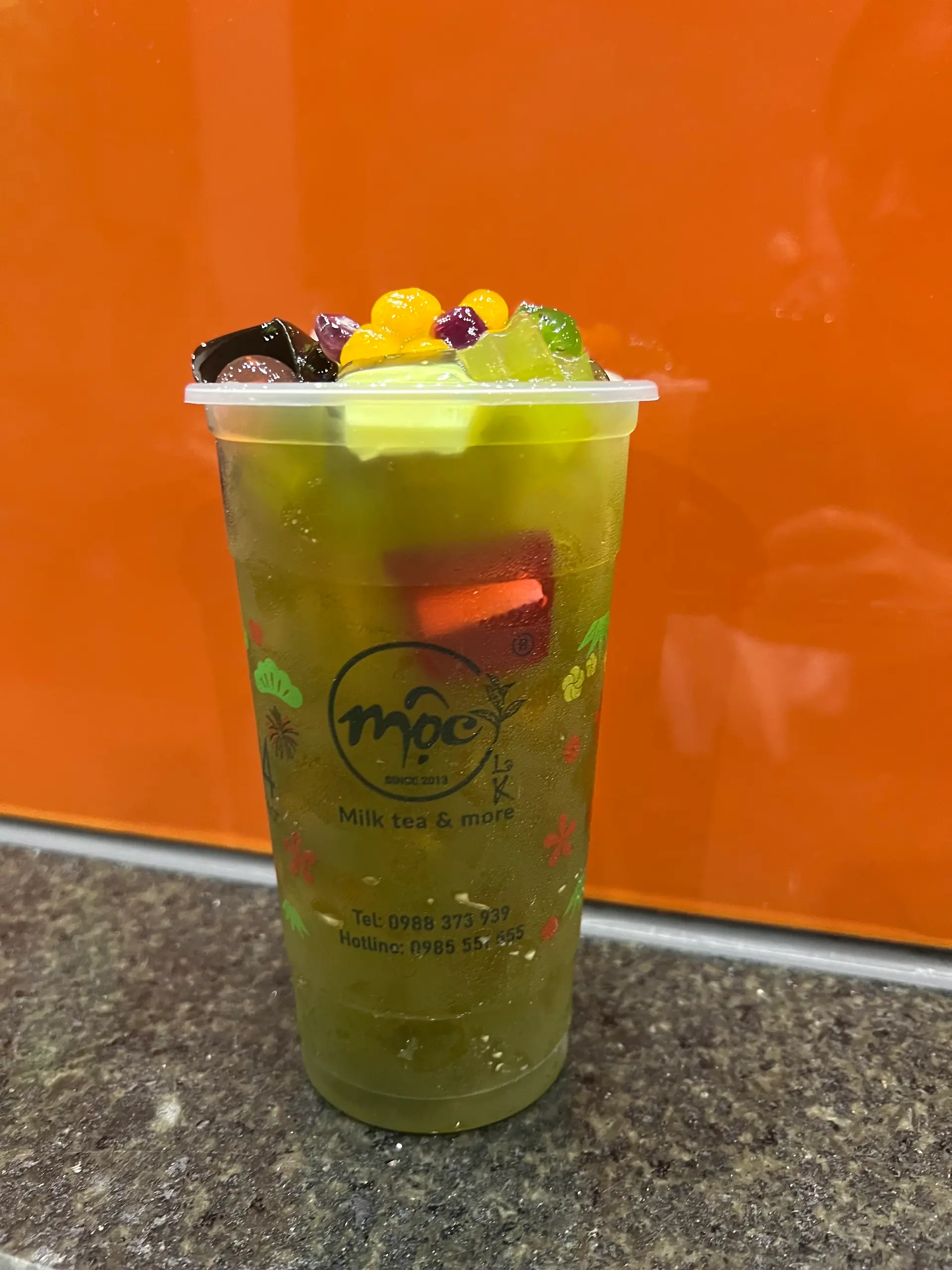 Hình ảnh Hồng trà táo fulltoppings