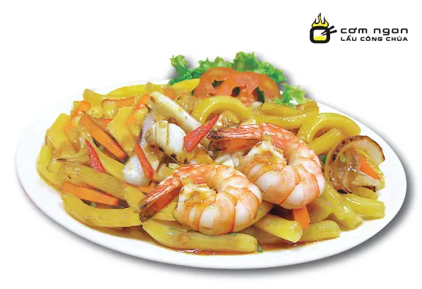 Hình ảnh Nui xào hải sản