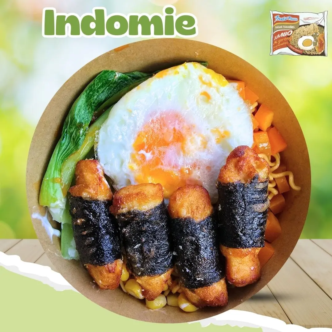 Hình ảnh Mì Indomie Gà Cuộn Rong Biển