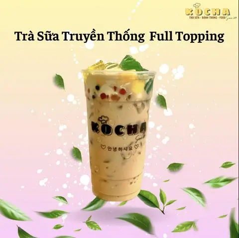 Hình ảnh Trà Sữa Truyền Thống Full Topping