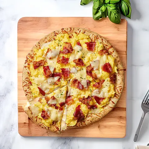 Hình ảnh Pizza Xốt Phô Mai Thịt Bacon
