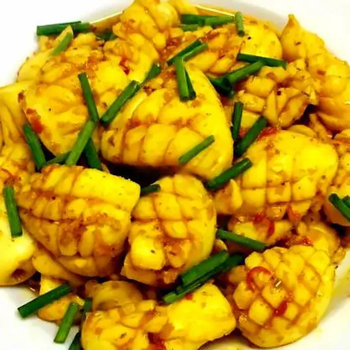 Hình ảnh Cơm Mực Xào Sả Ớt